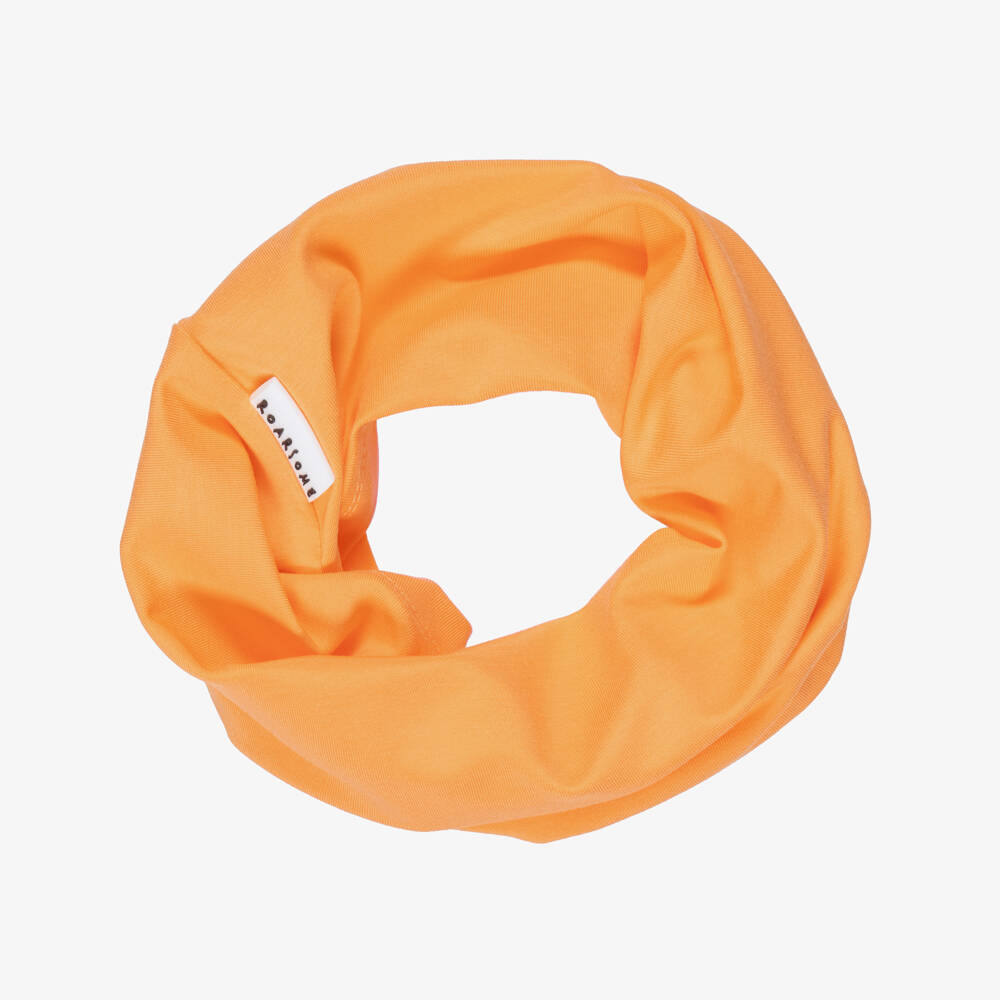 Roarsome-Bright Orange Bamboo Viscose Snood | Childrensalon Outlet