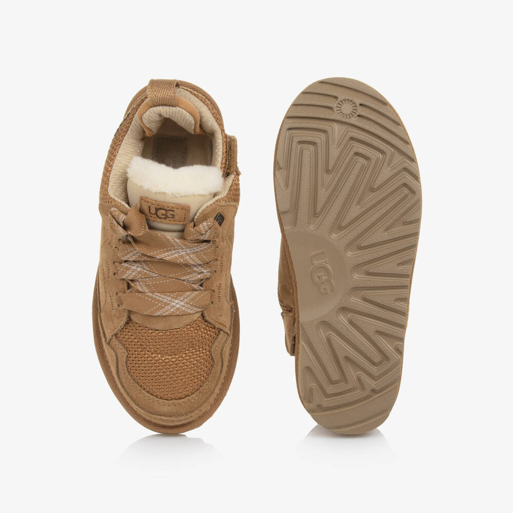 UGG-Brown Suede Lowmel Trainers | Childrensalon Outlet