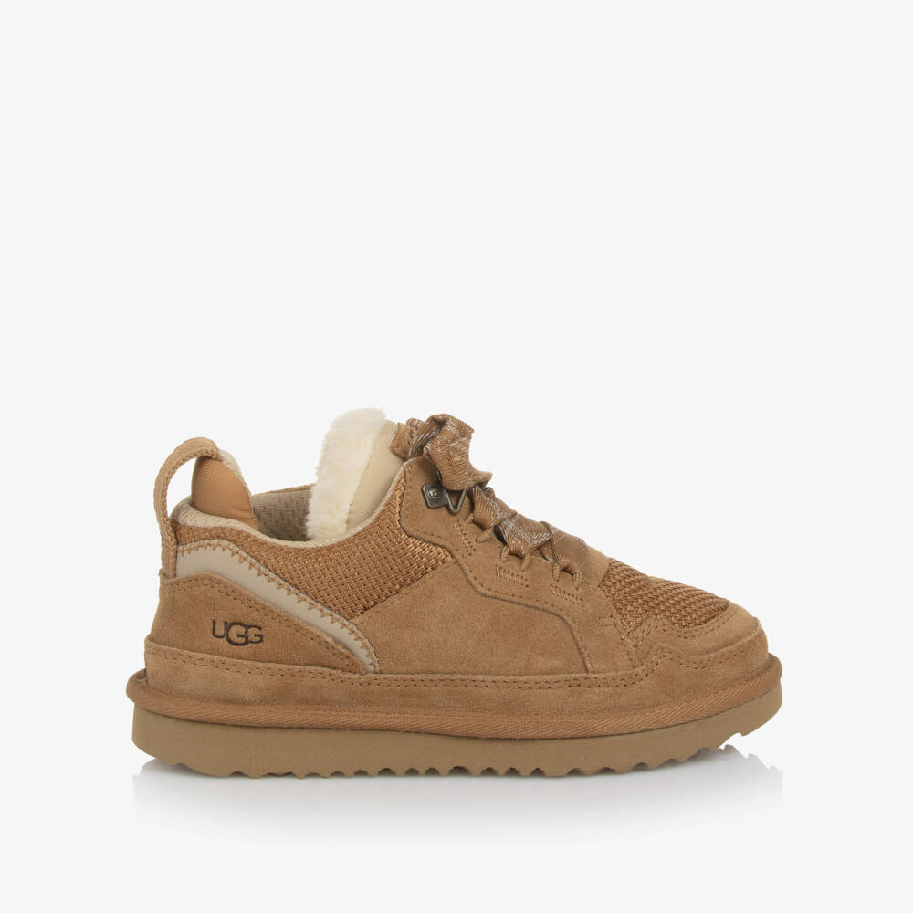 UGG-Brown Suede Lowmel Trainers | Childrensalon Outlet
