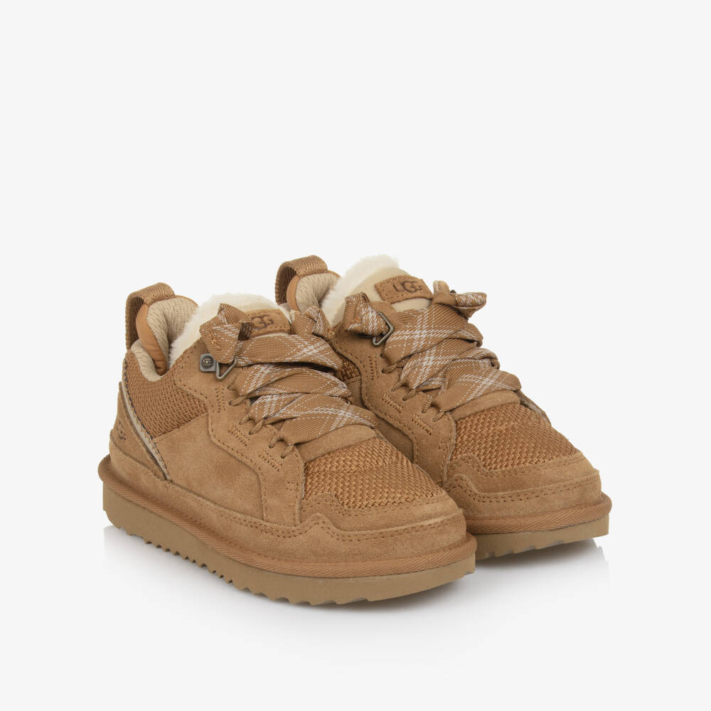 UGG-Brown Suede Lowmel Trainers | Childrensalon Outlet