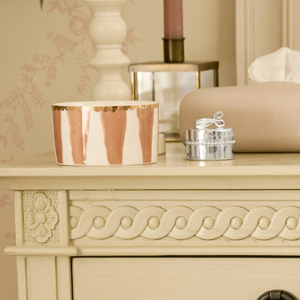 Elodie-Brown & White Bunny Darling Porcelain Plate & Bowl Set | Childrensalon Outlet