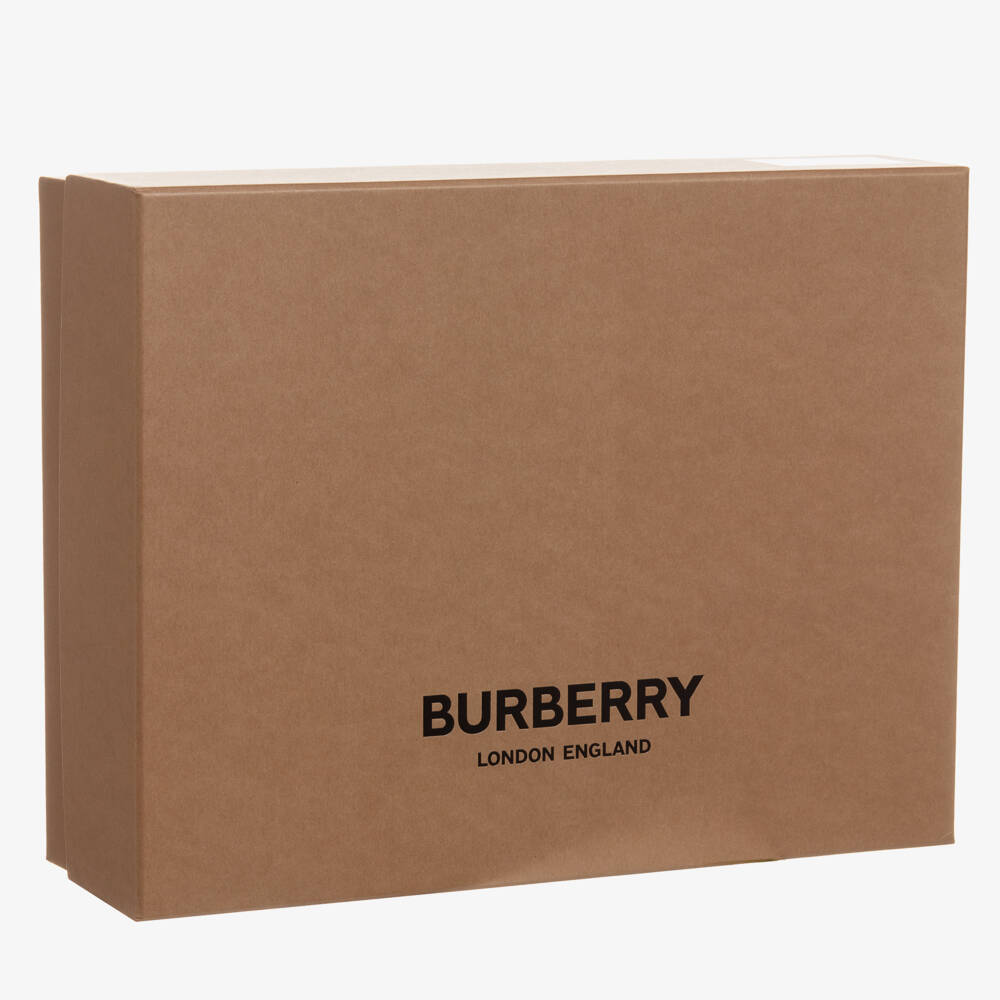 Burberry-Baby Boy Cozy Blue Knit Blanket | Childrensalon Outlet