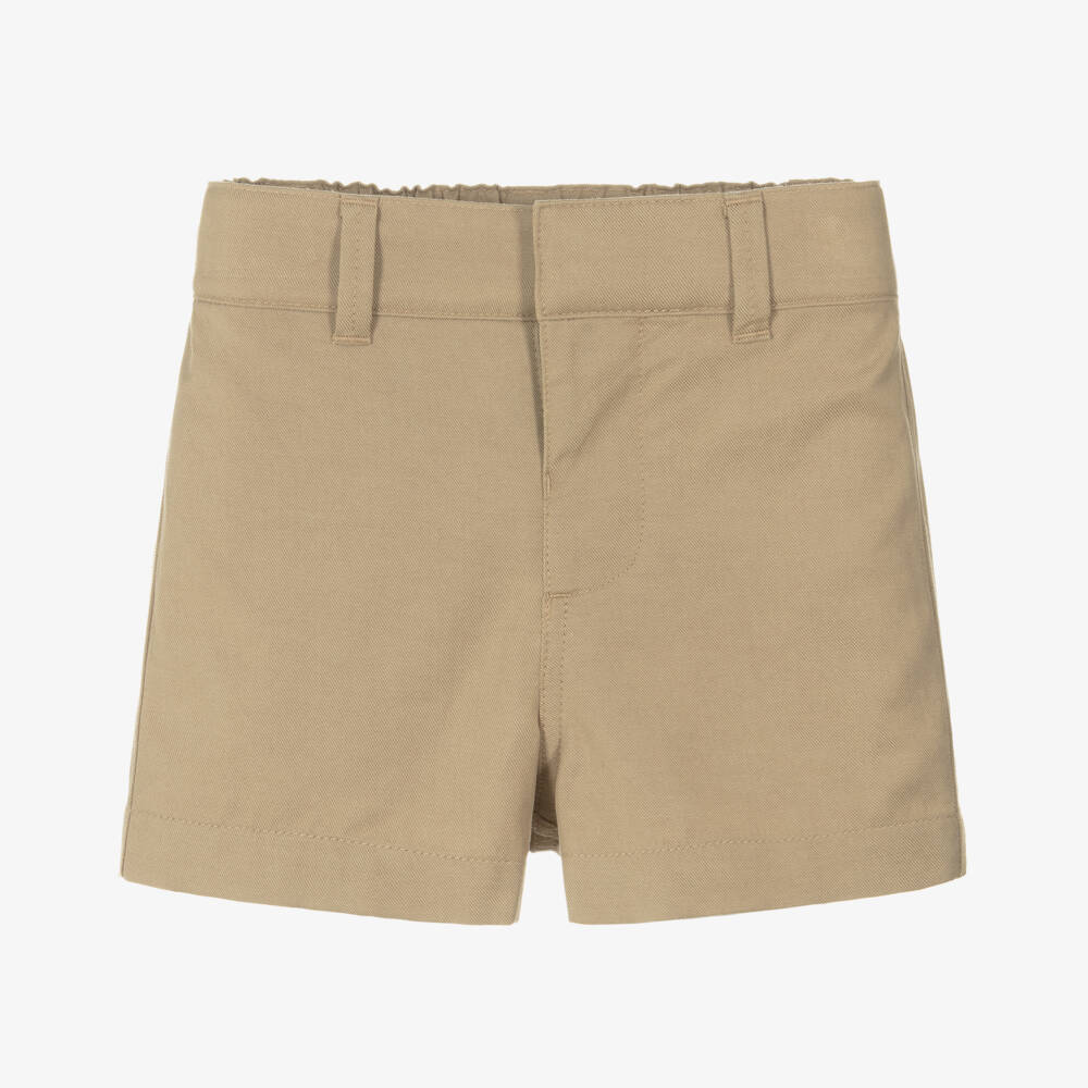 Burberry-Baby Boys Beige Twill Shorts | Childrensalon Outlet