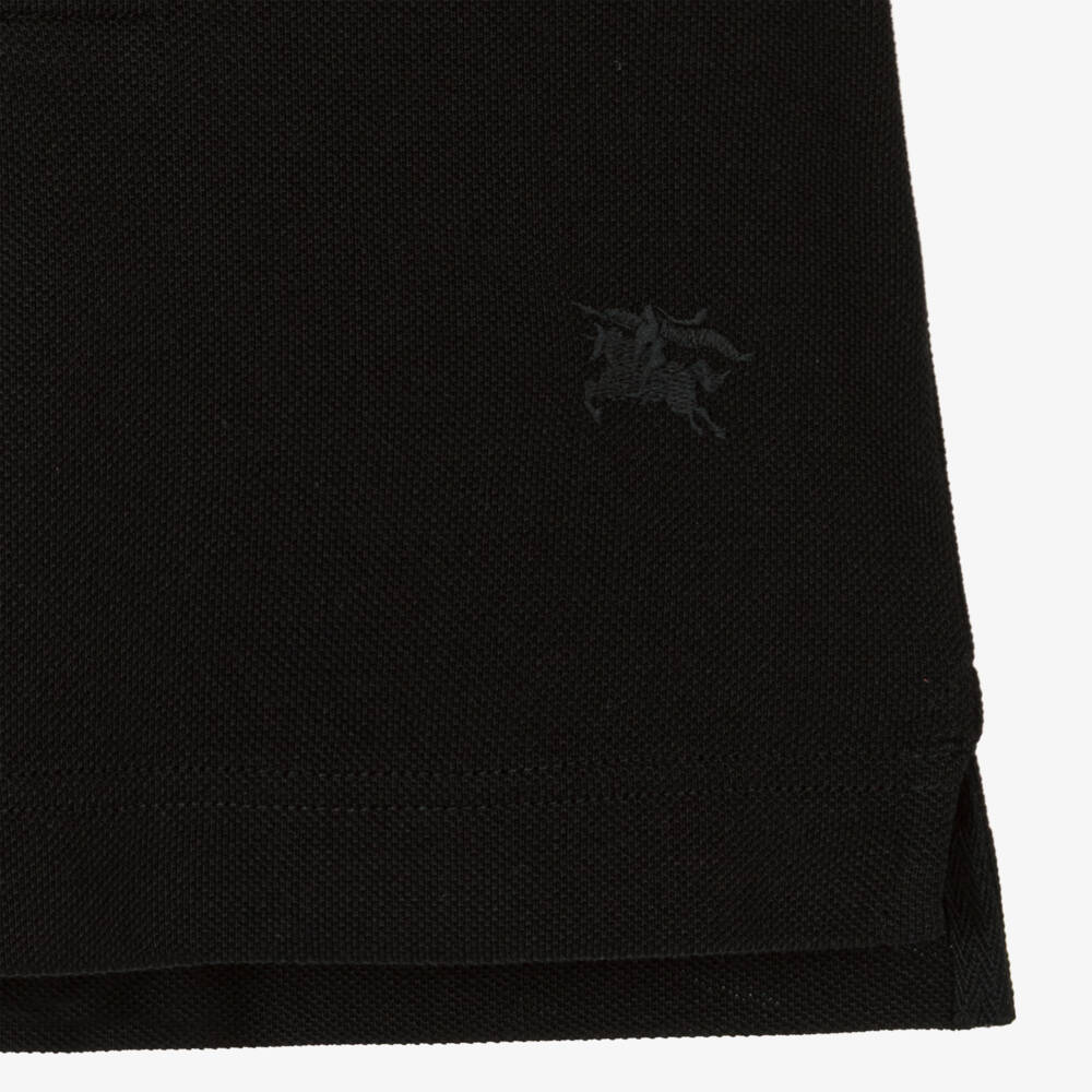 Burberry-Baby Boys Black Check Polo Shirt | Childrensalon Outlet