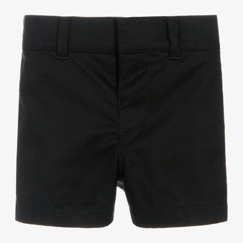 Burberry-Baby Boys Black Twill Shorts | Childrensalon Outlet