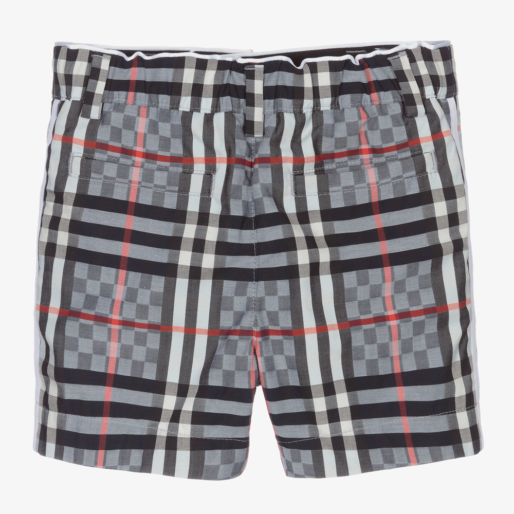Burberry shorts kids silver cheap
