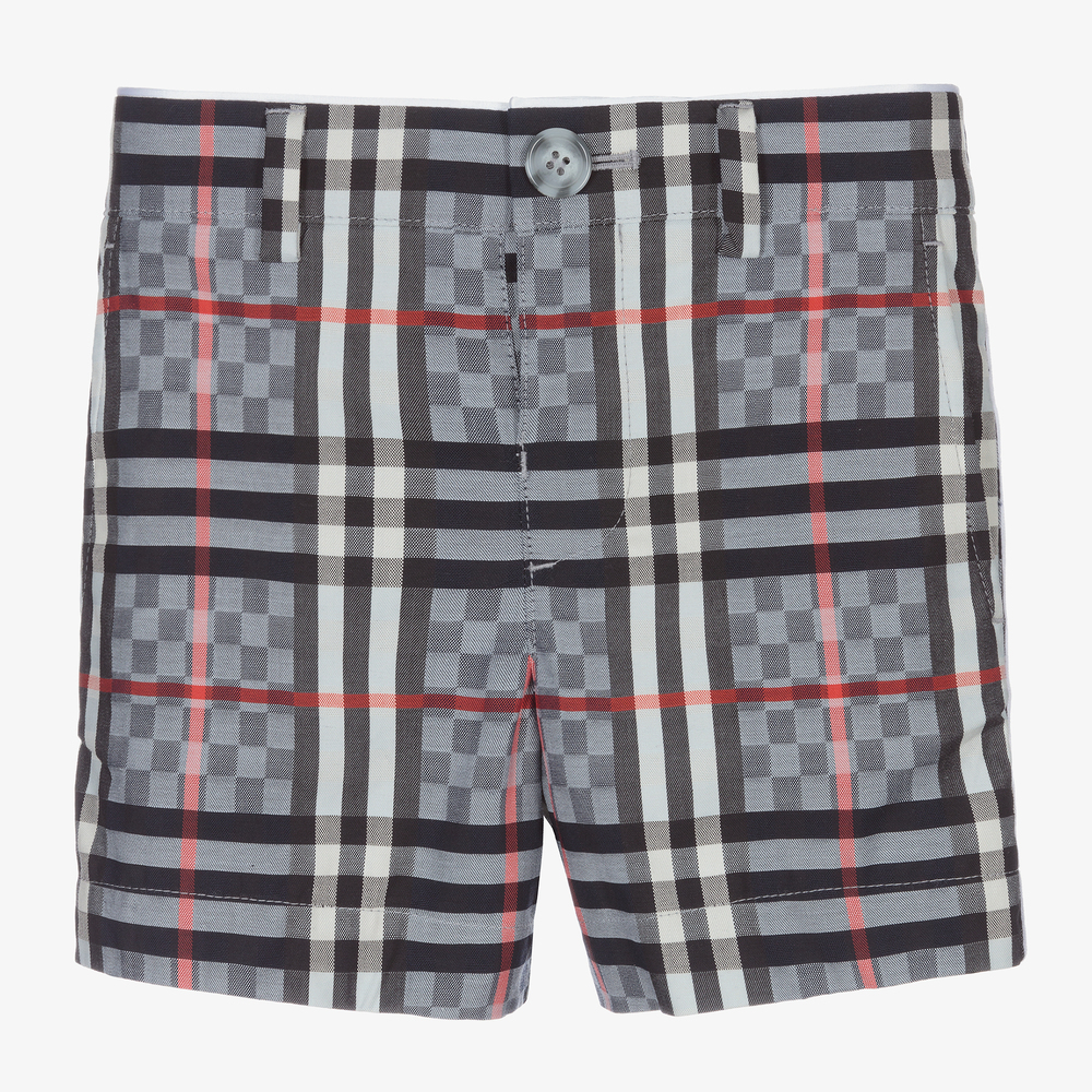 Burberry - Short coton bleu Bébé garçon | Childrensalon