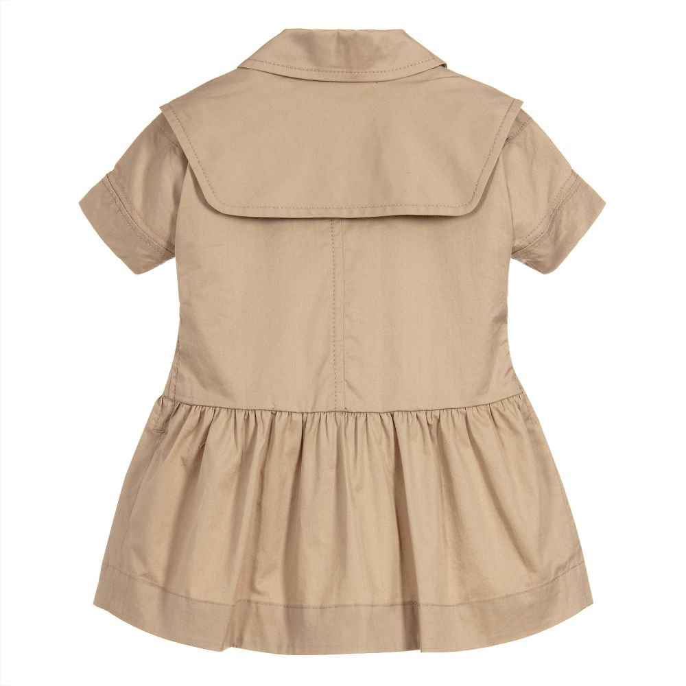VIP【関税送料無料】希少 BURBERRY BEIGE COTTON DRESS Burberry - Girls Beige Check Cotton Dress | Childrensalon