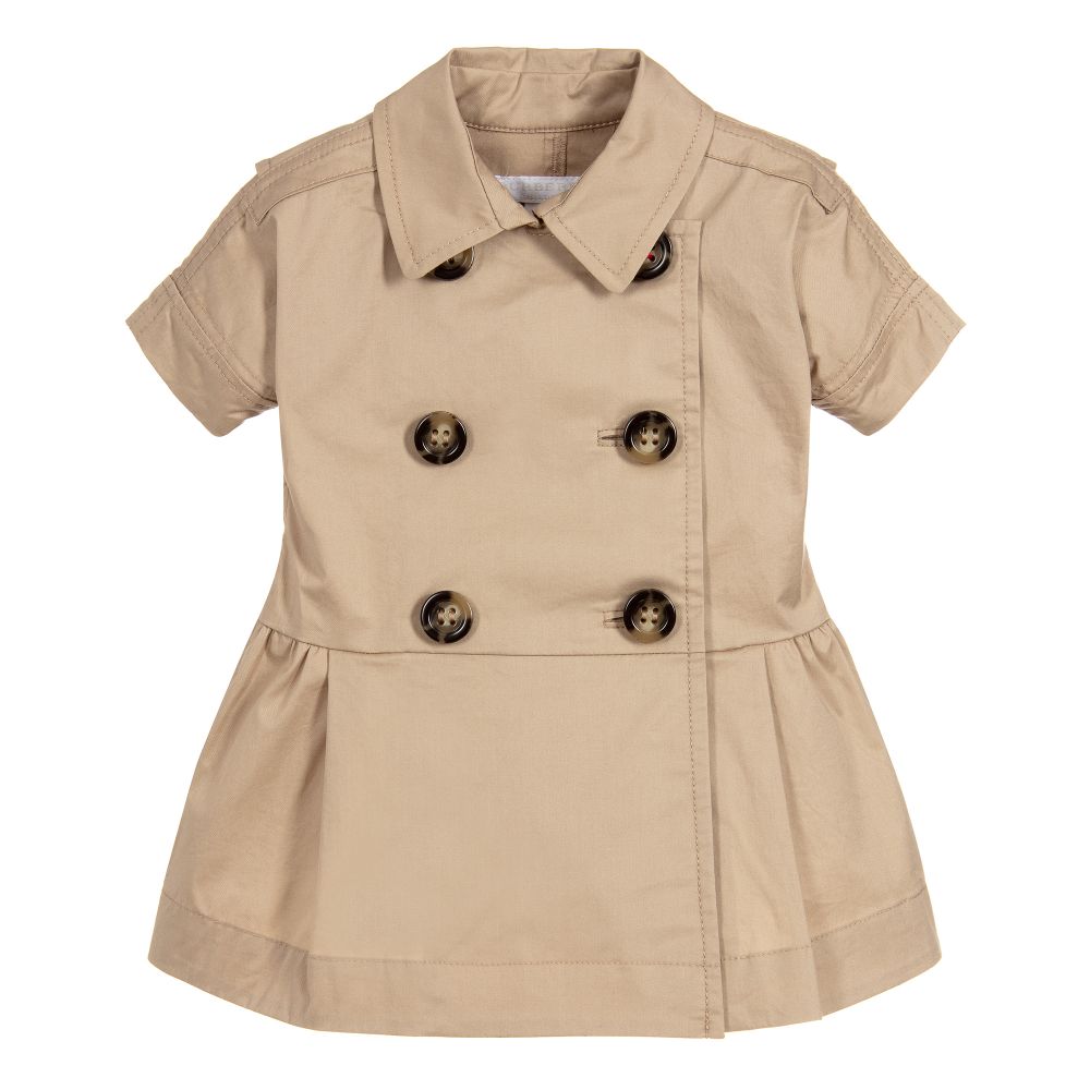 Burberry - Baby Girls Cotton Dress  | Childrensalon