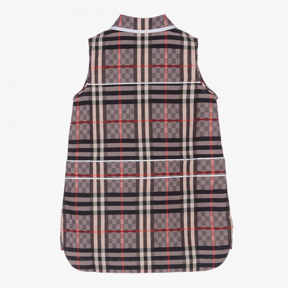 Burberry Robe rose en coton Bebe fille Childrensalon Outlet