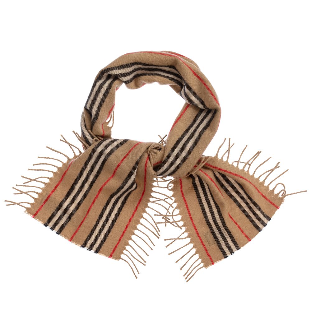 Burberry - Бежевый кашемировый шарф (127 см) | Childrensalon