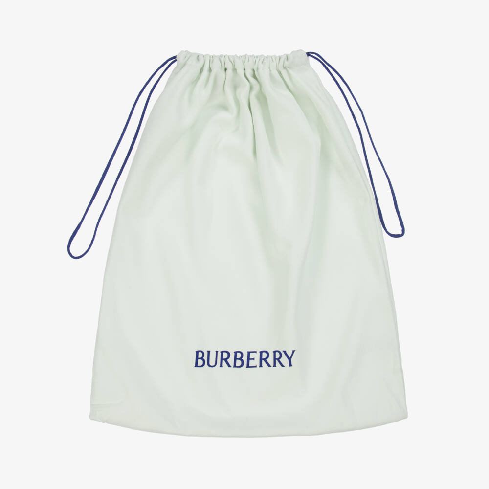 Burberry-Beige Check Pencil Case with Bright Leather Details (20cm) | Childrensalon Outlet