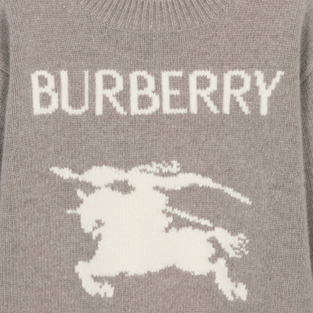 Burberry-Beige Wool & Cashmere Knit Jumper | Childrensalon Outlet