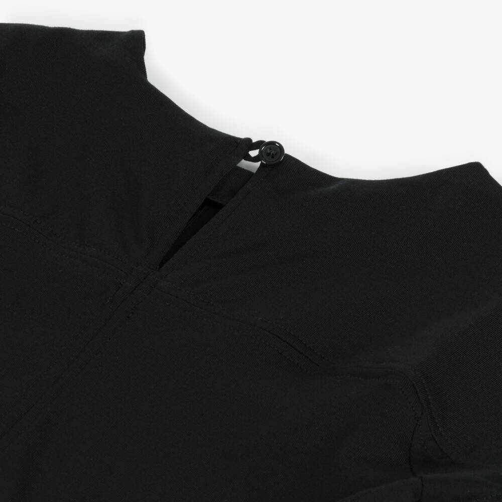 Burberry-Black Cotton Knit Dress for Girls | Childrensalon Outlet