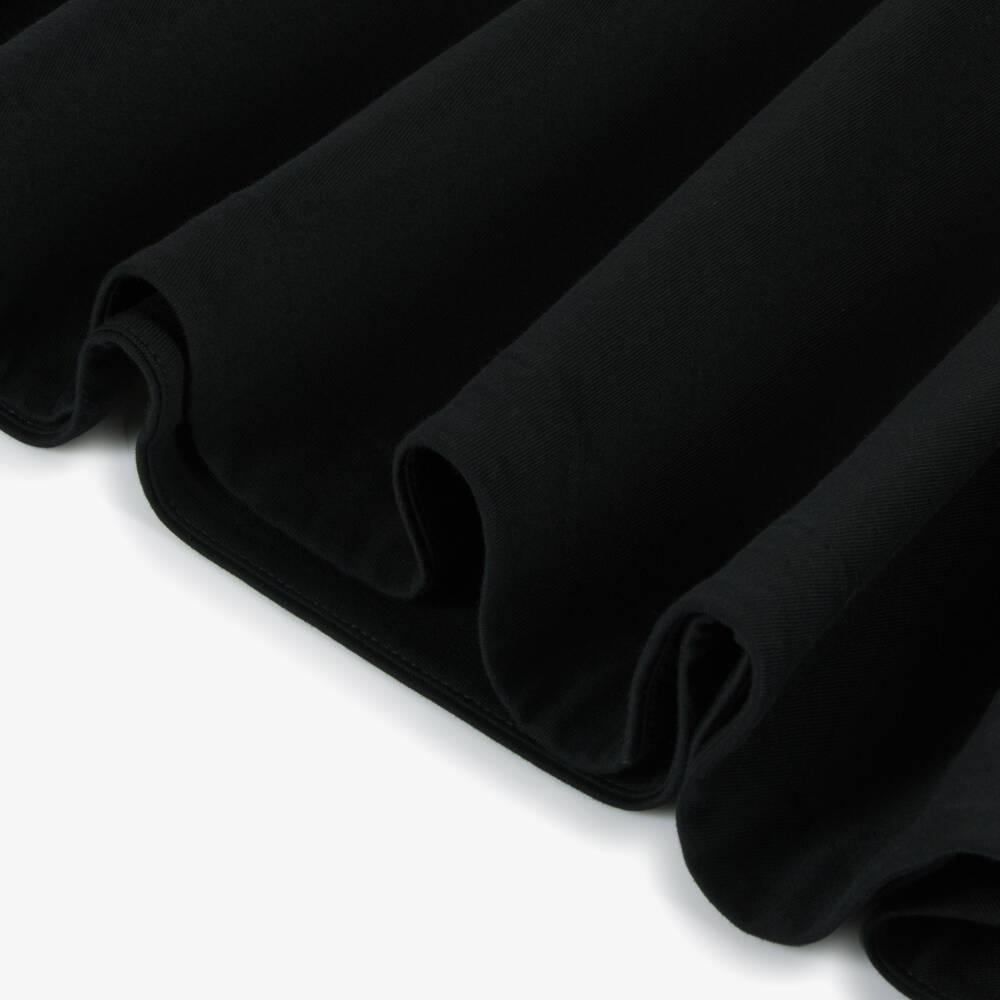 Burberry-Black Cotton Knit Dress for Girls | Childrensalon Outlet