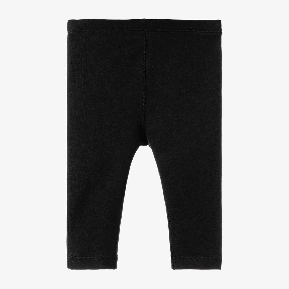Burberry Black Logo Baby Leggings