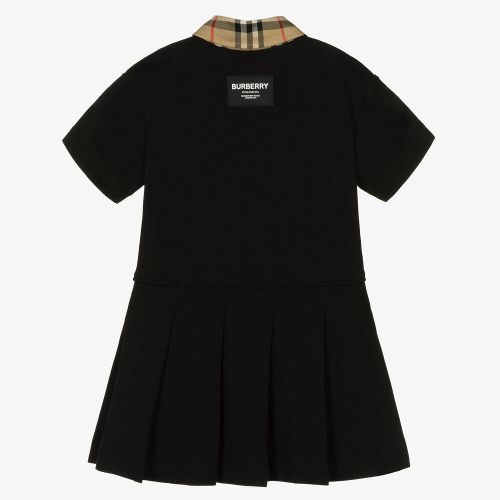 Burberry-Black Vintage Check Baby Dress | Childrensalon Outlet