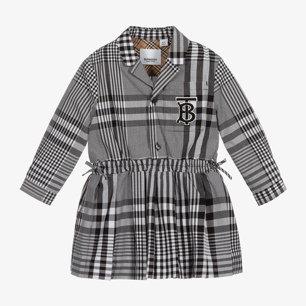 Black White Check Baby Dress