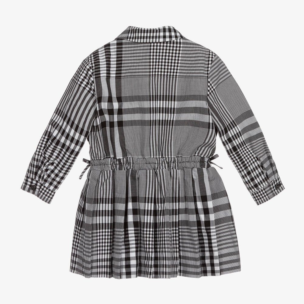 Black and white plaid baby dress clearance