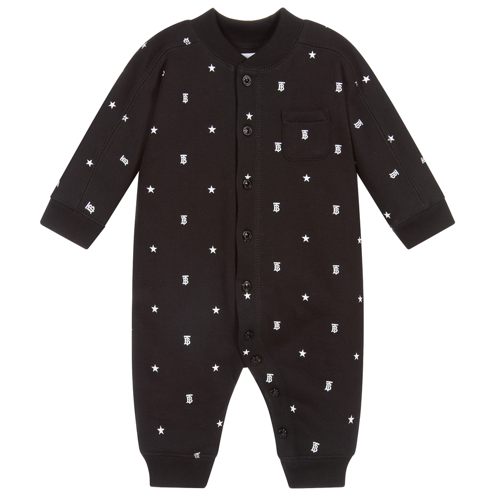 Burberry - Pyjama rembourré noir et blanc | Childrensalon