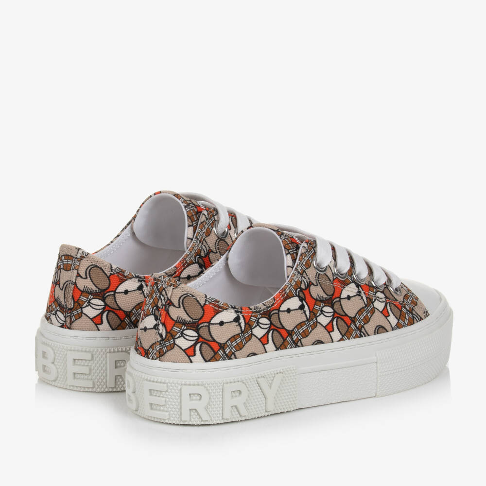 Burberry-Бежевые кеды из канваса для мальчиков | Childrensalon Outlet