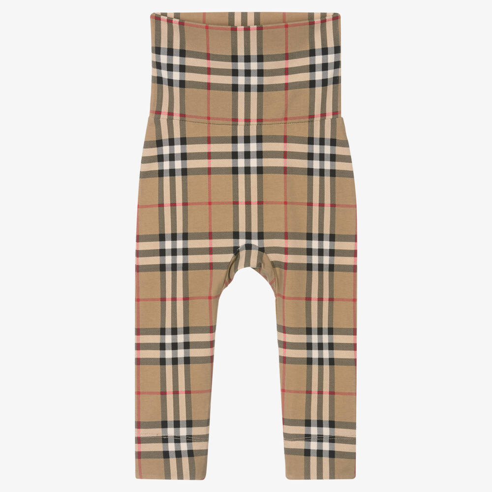 Burberry-Boys Beige Heritage Check Gift Ensemble | Childrensalon Outlet
