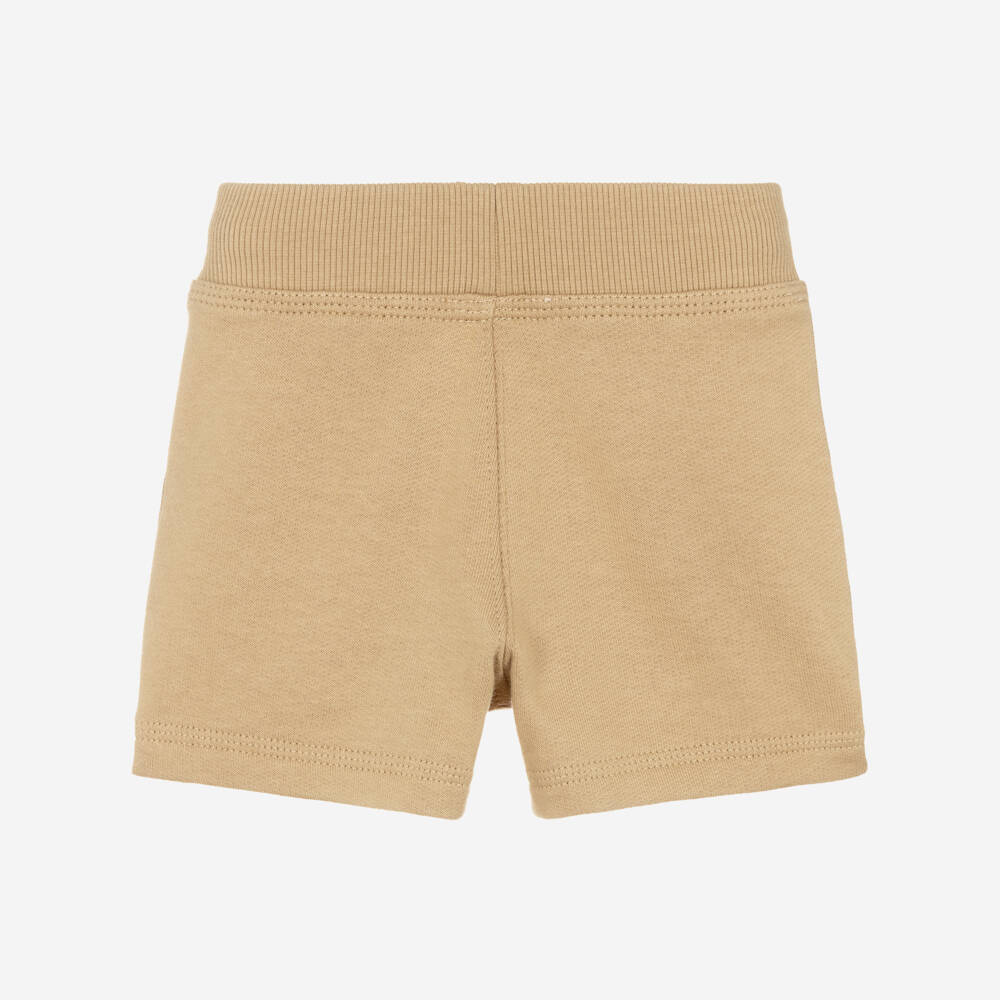 Burberry-Boys Beige Patterned Cotton Shorts | Childrensalon Outlet