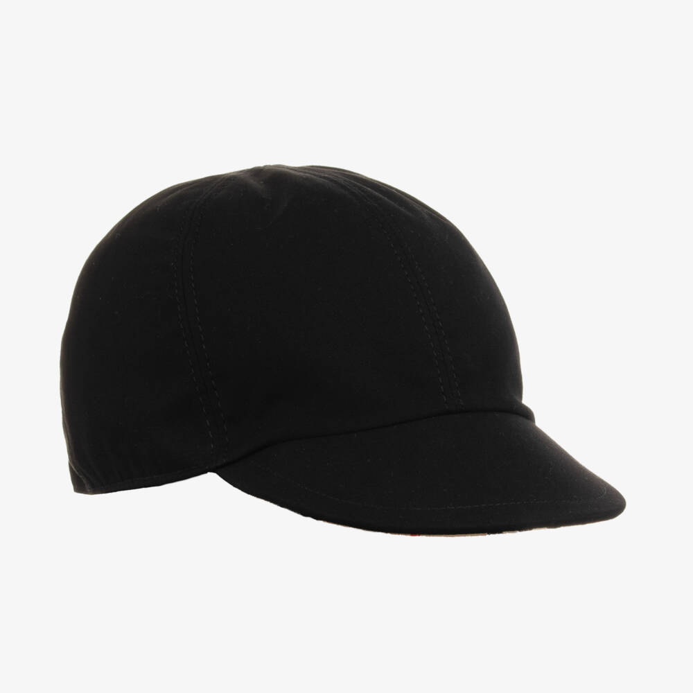 Burberry-Boys Beige Reversible Baby Baseball Cap | Childrensalon Outlet