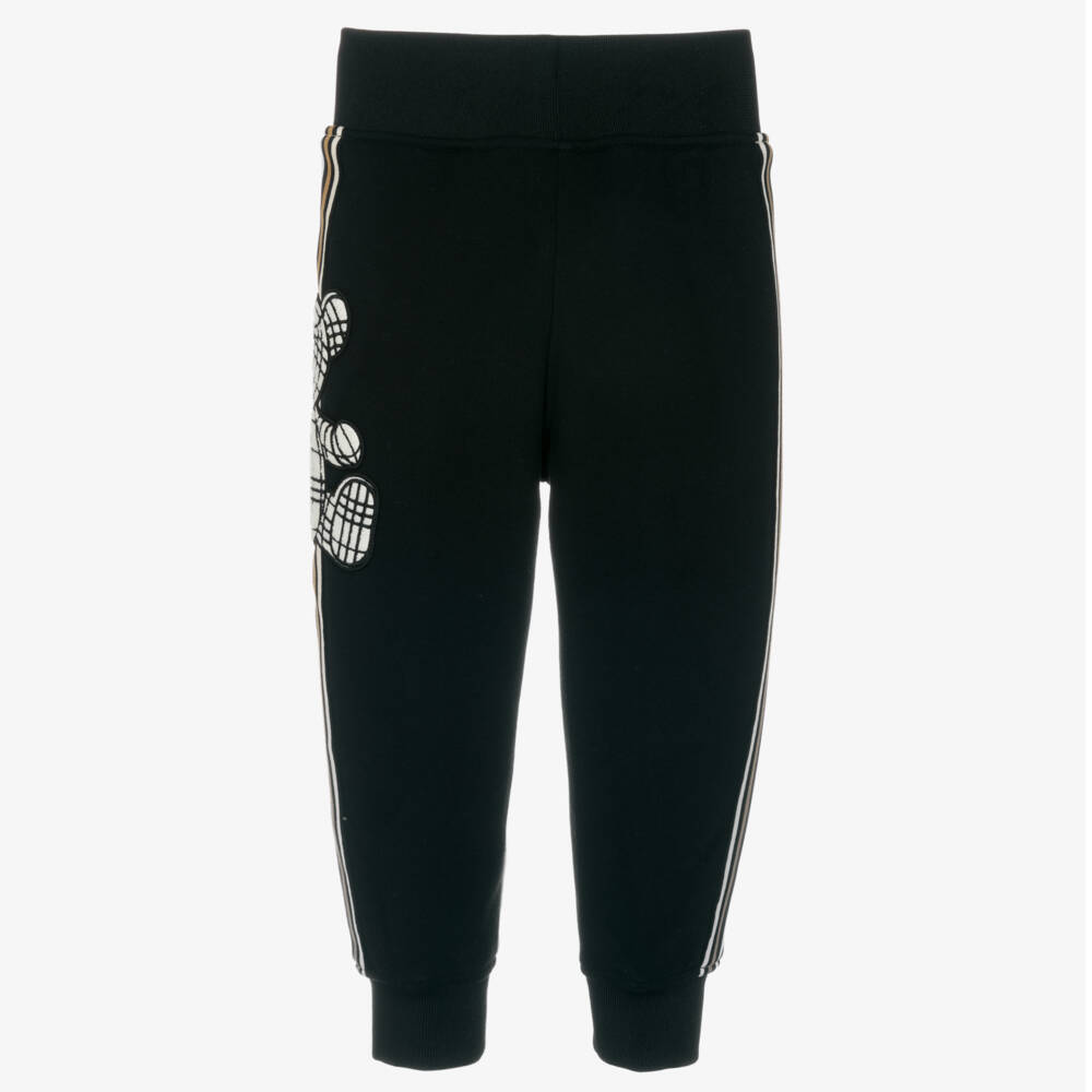 Burberry-Boys Beige Teddy Jogger Trousers | Childrensalon Outlet