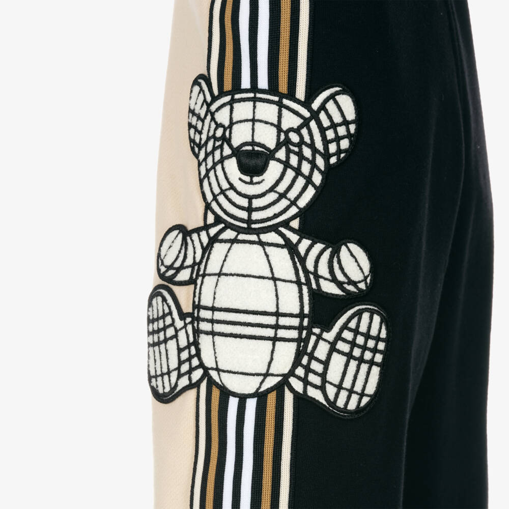 Burberry-Boys Beige Teddy Jogger Trousers | Childrensalon Outlet
