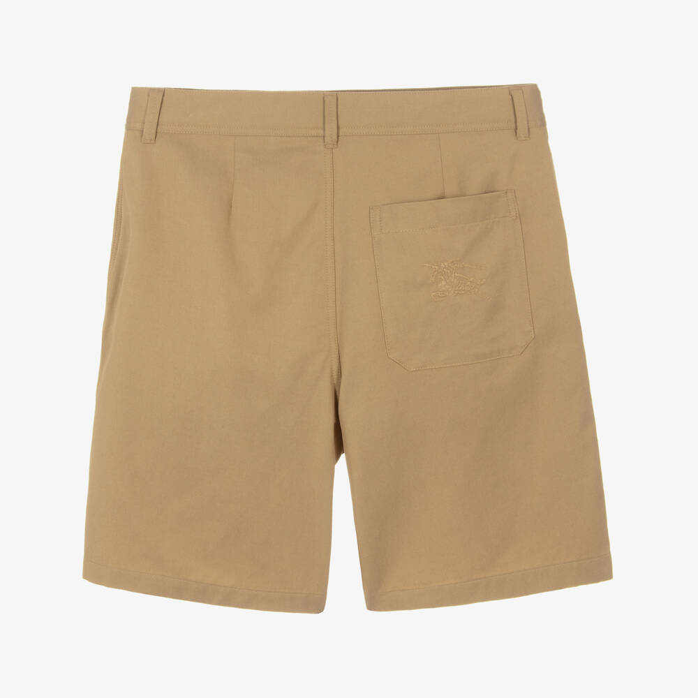 Burberry-Boys Beige Twill Adventure Shorts | Childrensalon Outlet