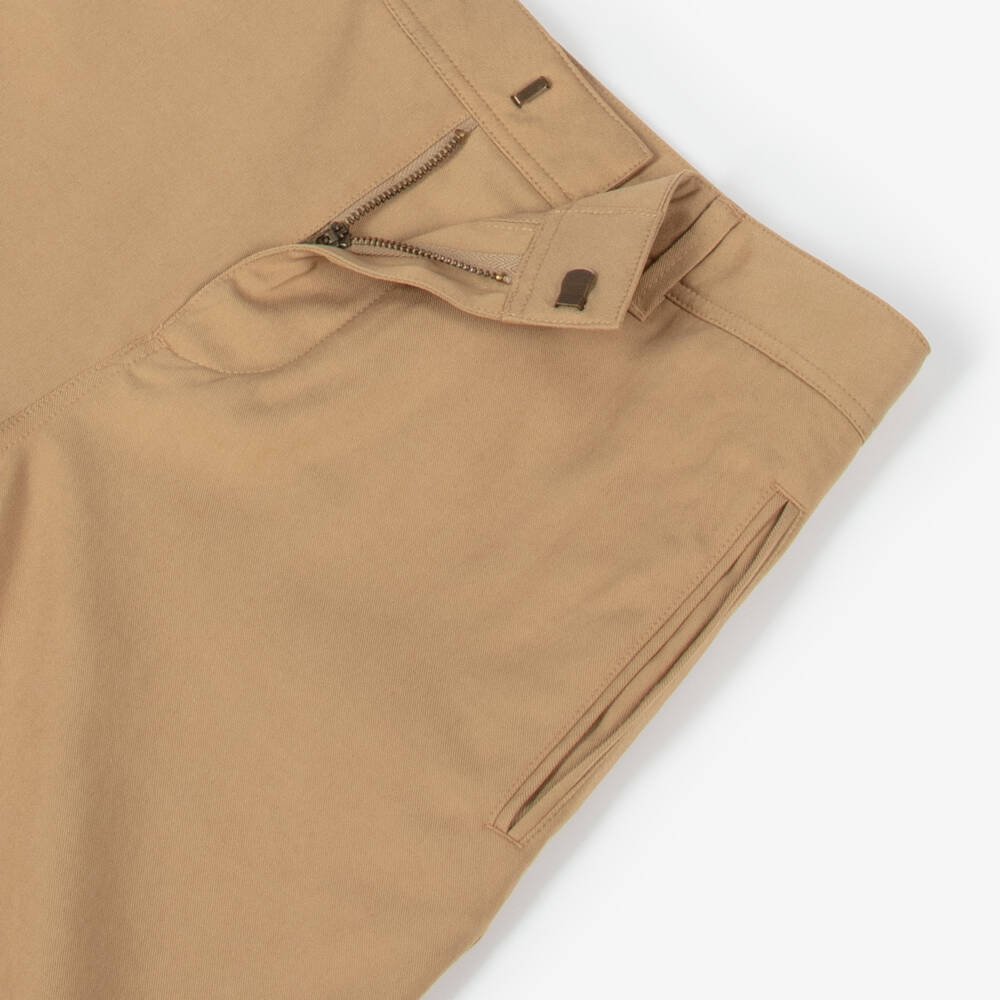 Burberry-Boys Beige Twill Adventure Shorts | Childrensalon Outlet
