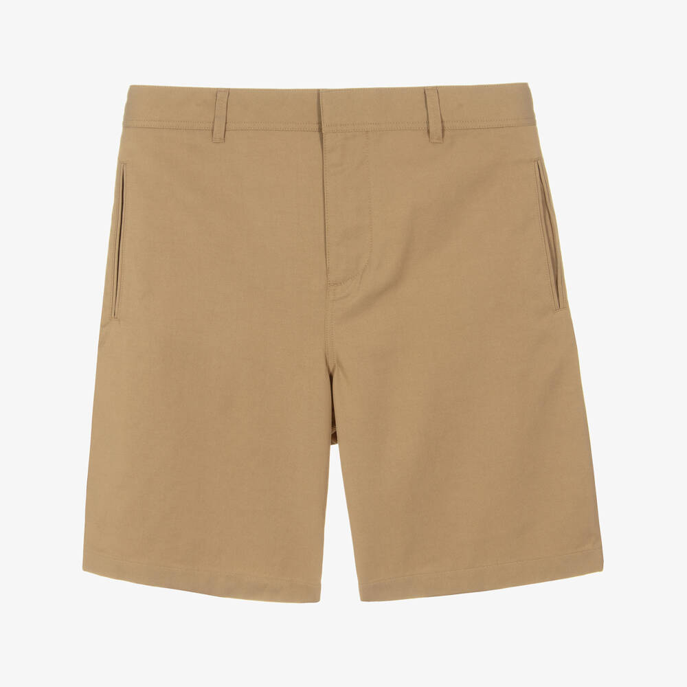 Burberry-Boys Beige Twill Adventure Shorts | Childrensalon Outlet