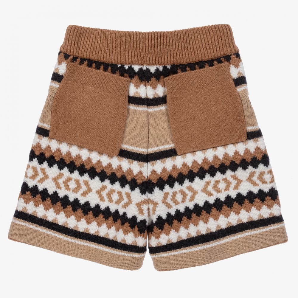 Burberry-Бежевые шерстяные шорты для мальчиков | Childrensalon Outlet