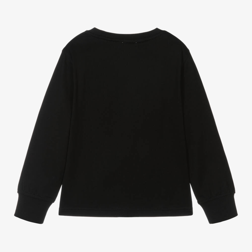 Burberry-Boys Black Bear Cotton Tee | Childrensalon Outlet