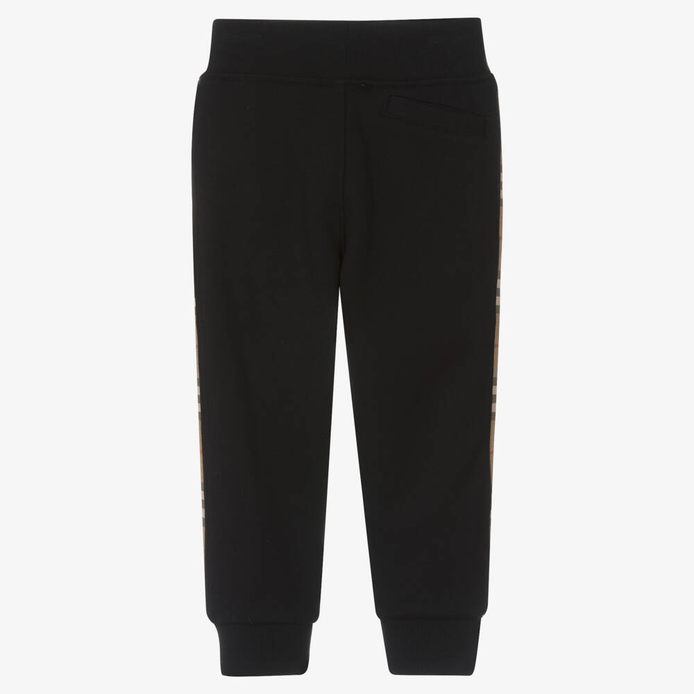 Burberry-Boys Black Comfort Knit Trousers | Childrensalon Outlet