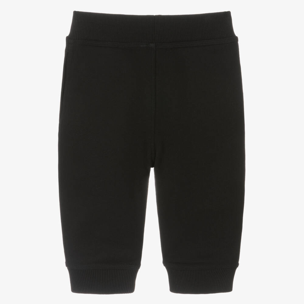 Burberry-Boys Black Cotton Jersey Trousers | Childrensalon Outlet