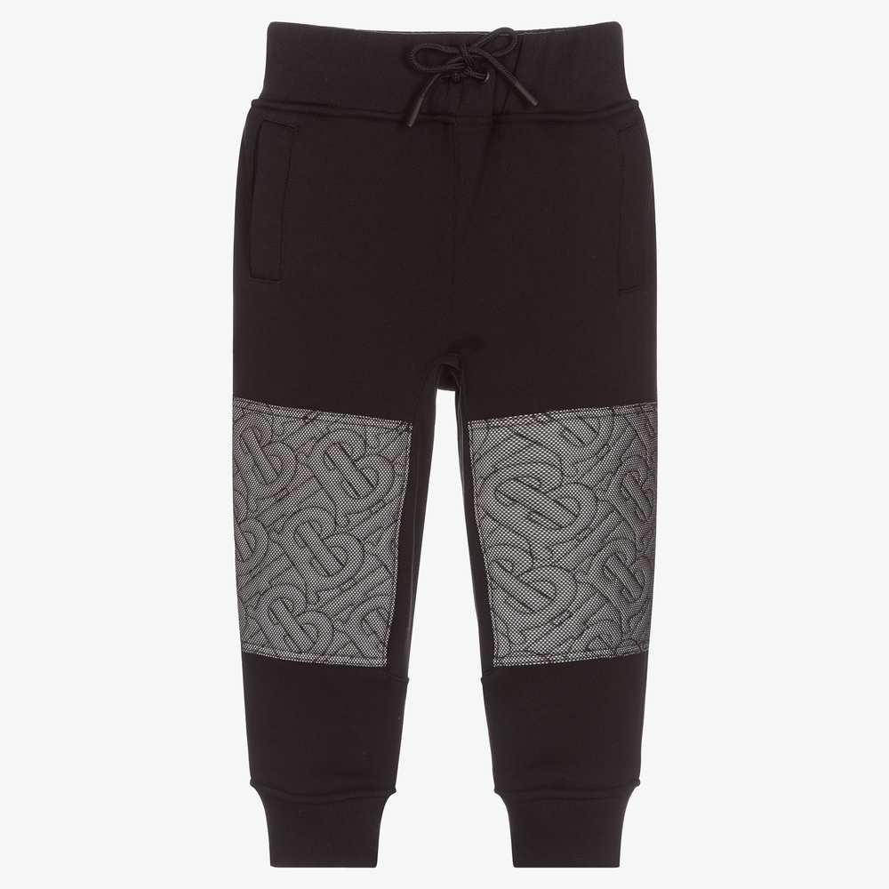 Burberry - Schwarze Baumwoll-Jogginghose (J) | Childrensalon