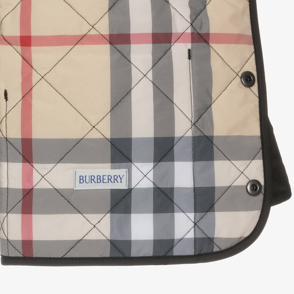 Burberry-Boys Black Quilted Jacket | Childrensalon Outlet