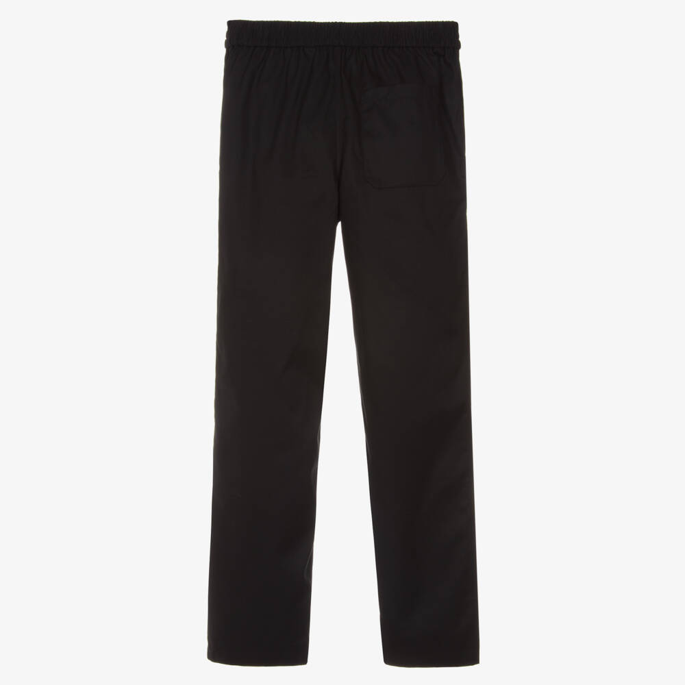 Burberry-Boys Black Straight-Leg Pants | Childrensalon Outlet