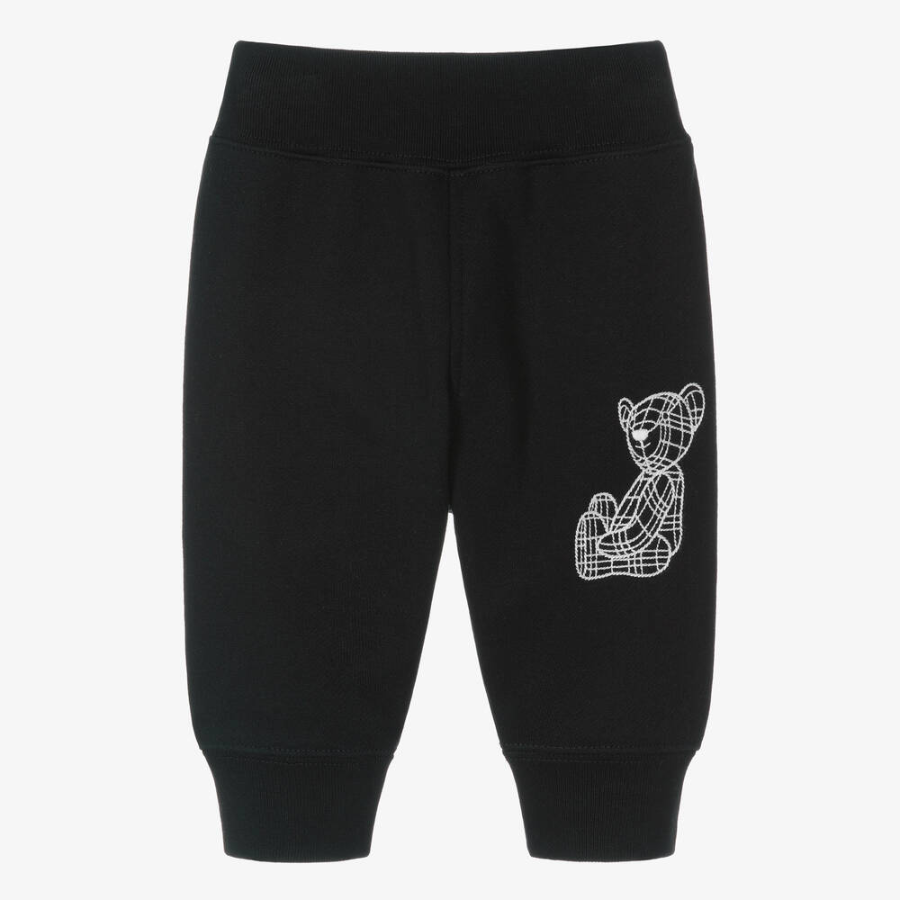 Burberry-Boys Black Thomas Bear Joggers | Childrensalon Outlet