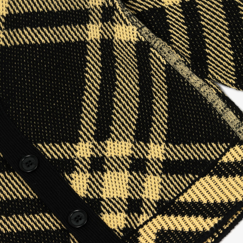 Burberry-Boys Black & Yellow Knit Sweater | Childrensalon Outlet