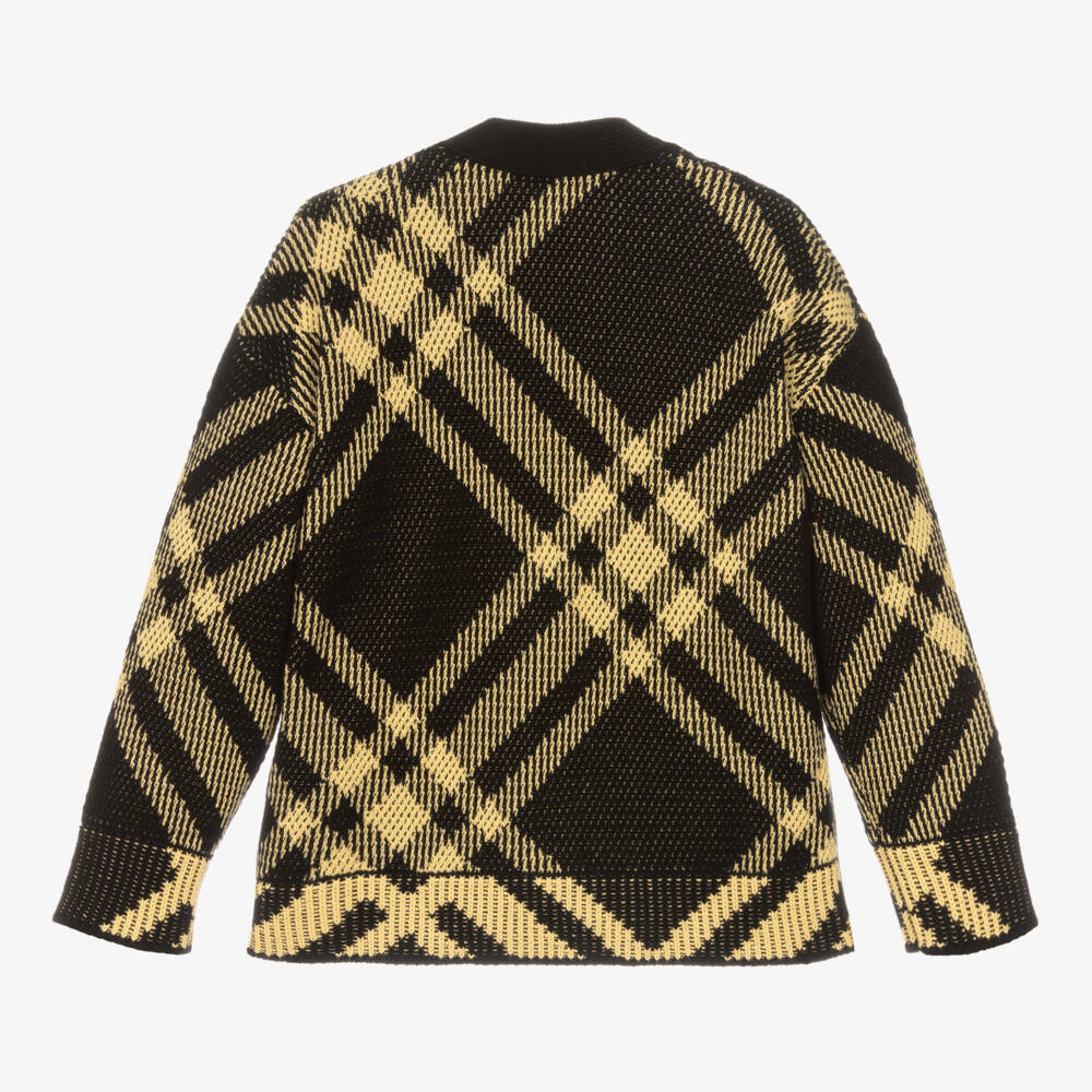 Burberry-Boys Black & Yellow Knit Sweater | Childrensalon Outlet