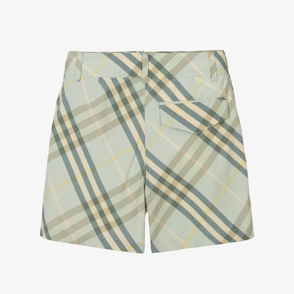 Burberry-Boys Breeze Check Cotton Bottoms | Childrensalon Outlet
