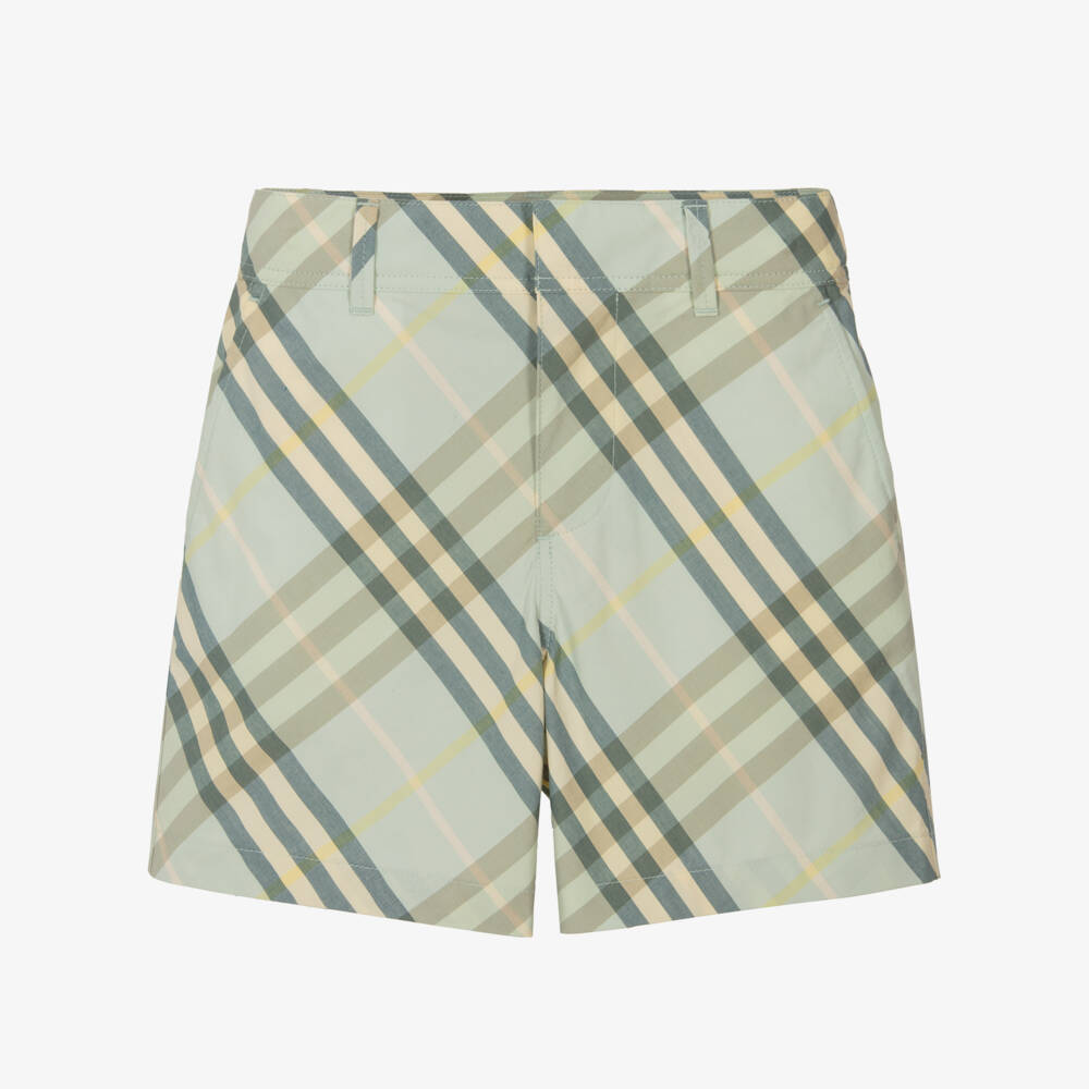 Burberry-Boys Breeze Check Cotton Bottoms | Childrensalon Outlet