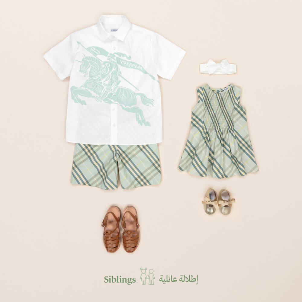 Burberry-Boys Breeze Check Cotton Bottoms | Childrensalon Outlet