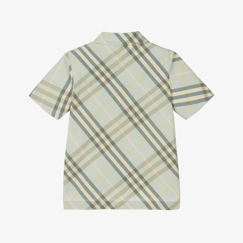 Burberry-Boys Breeze Check Cotton Top | Childrensalon Outlet