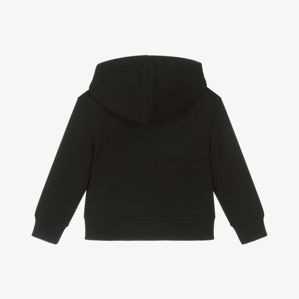 Burberry-Boys Charcoal Zip Hoodie Delight | Childrensalon Outlet