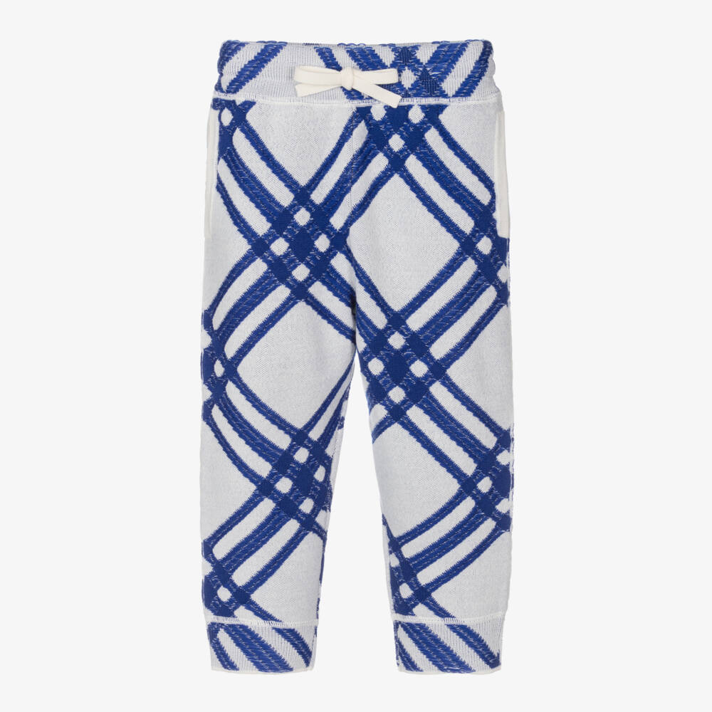 Burberry-Boys Checked Wool Trousers | Childrensalon Outlet