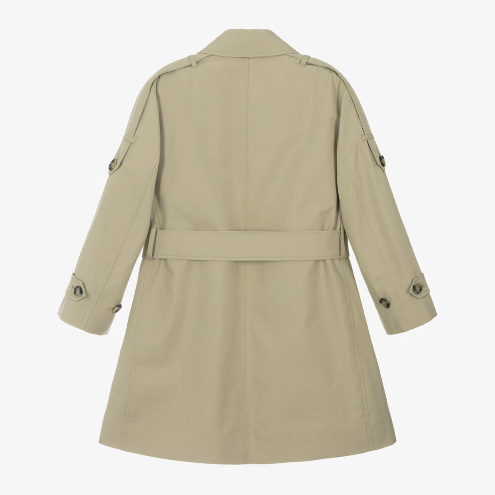 Burberry-Boys Classic Beige Cotton Overcoat | Childrensalon Outlet